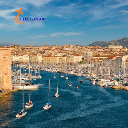 Vieux-Port Marseille arrivée vol direct Sénégal Marseille