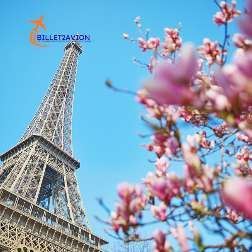Tour Eiffel Paris arrivée vol direct Sénégal Paris sans escale